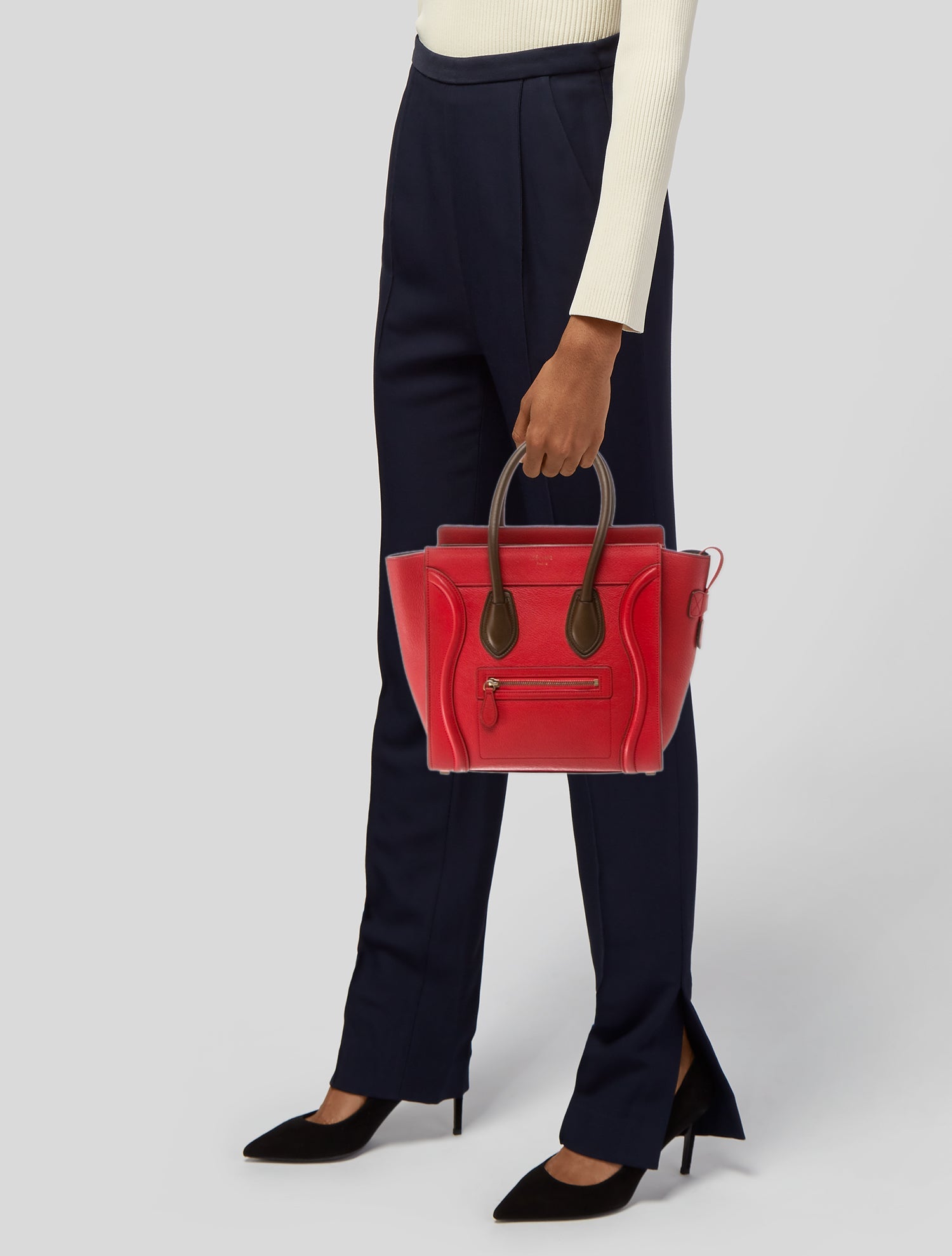 Celine Leather Luggage Micro