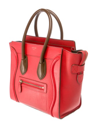Celine Leather Luggage Micro