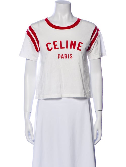 Celine Graphic Print Crew Neck T-Shirt
