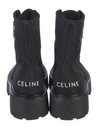 Celine 2023 Bulky D Up Shiny Bull Combat Boots