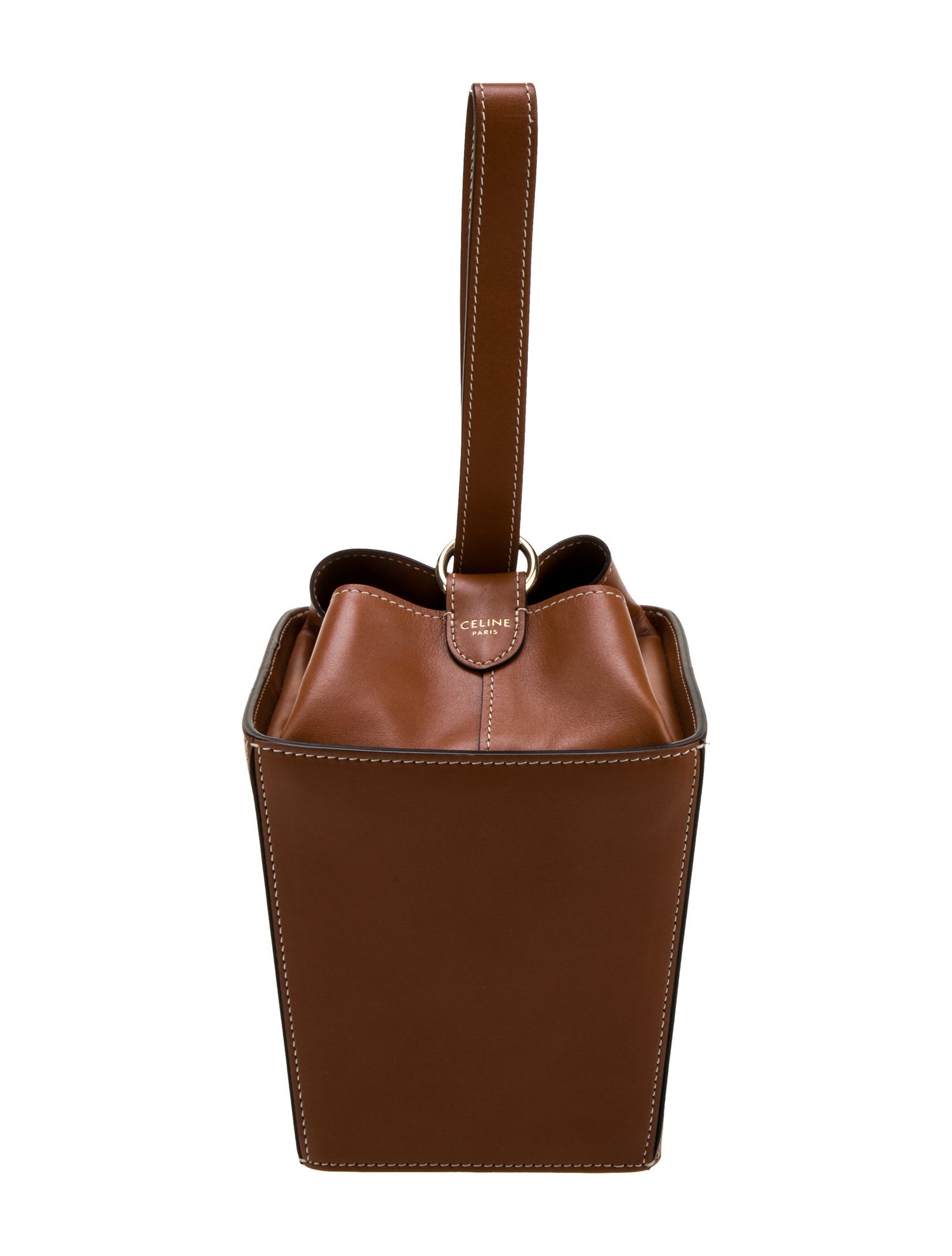 Celine Leather Bucket Bag