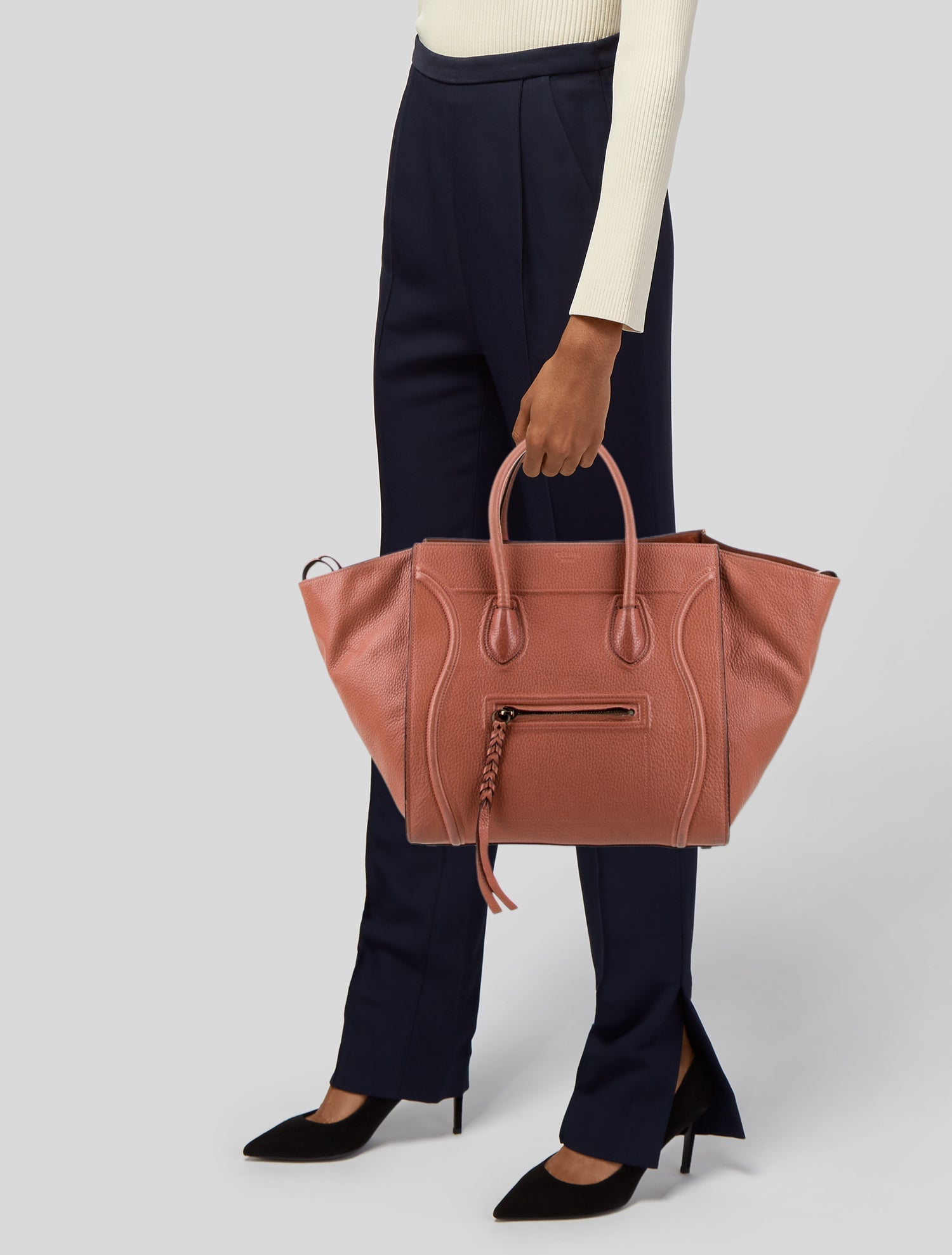 Celine Leather Luggage Phantom