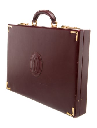 Must de Cartier Leather Briefcase