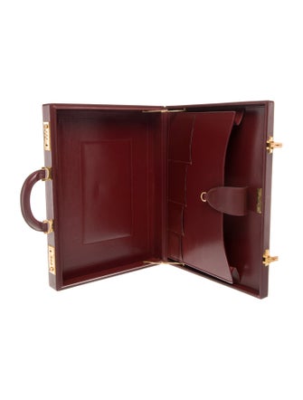 Must de Cartier Leather Briefcase