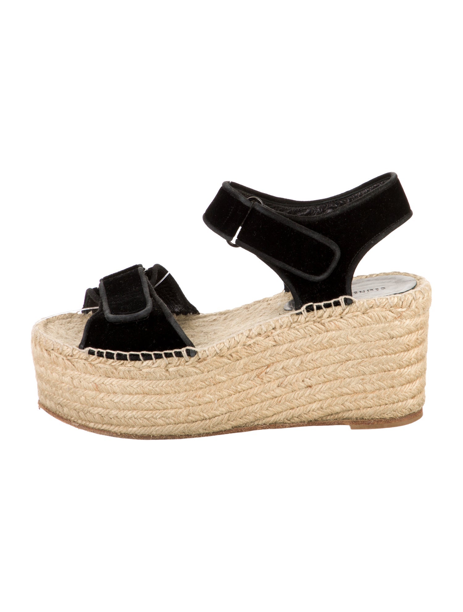 Celine Velvet Espadrilles