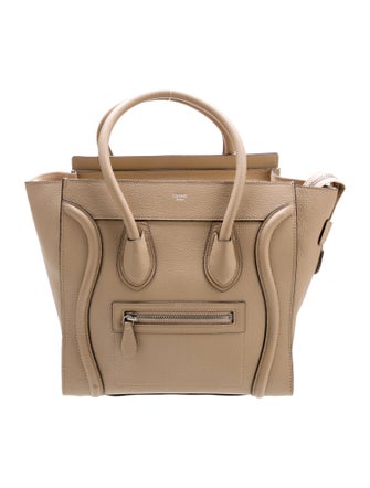 Celine Leather Luggage Micro