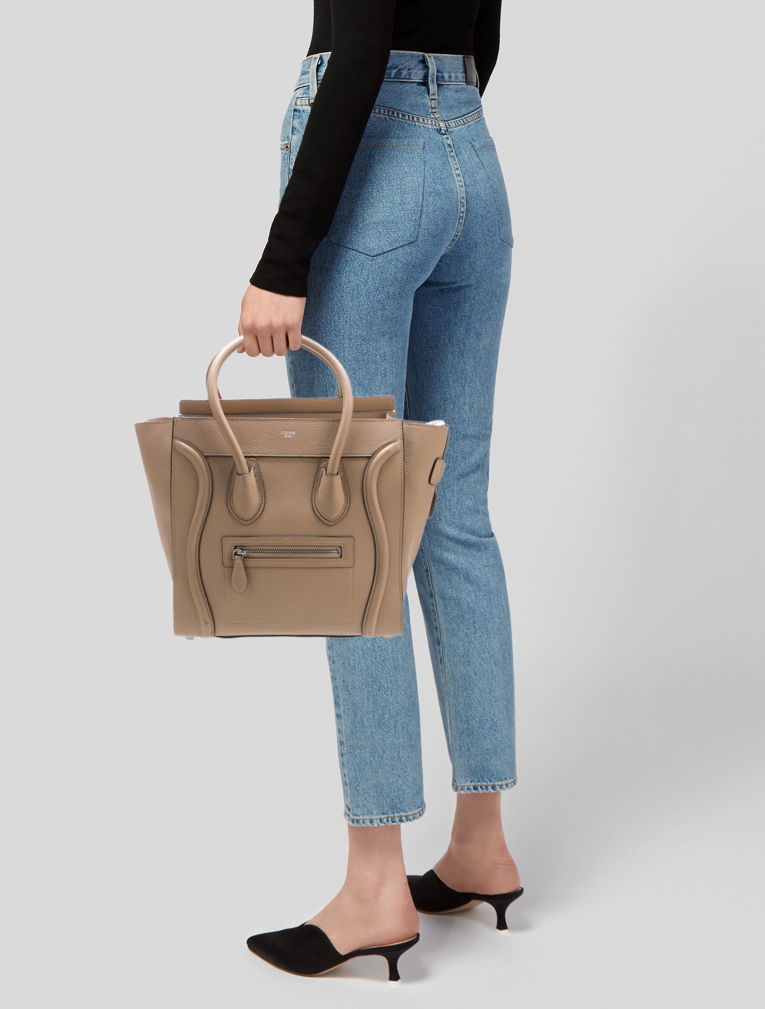 Celine Leather Luggage Micro