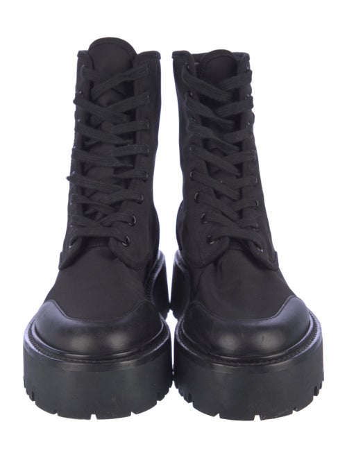 Celine Canvas Combat Boots