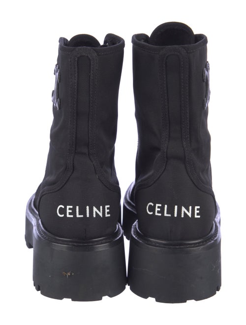 Celine Canvas Combat Boots
