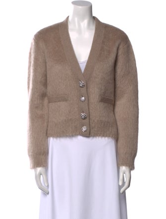 Celine Mohair V-Neck Sweater