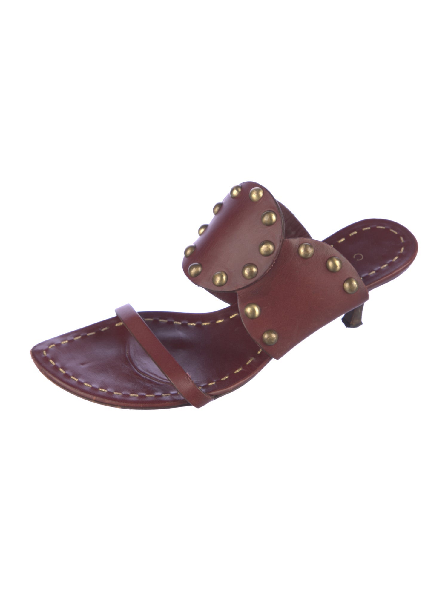 Celine Vintage Leather Slides