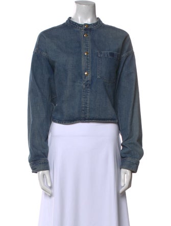 Celine Mock Neck Long Sleeve Crop Top