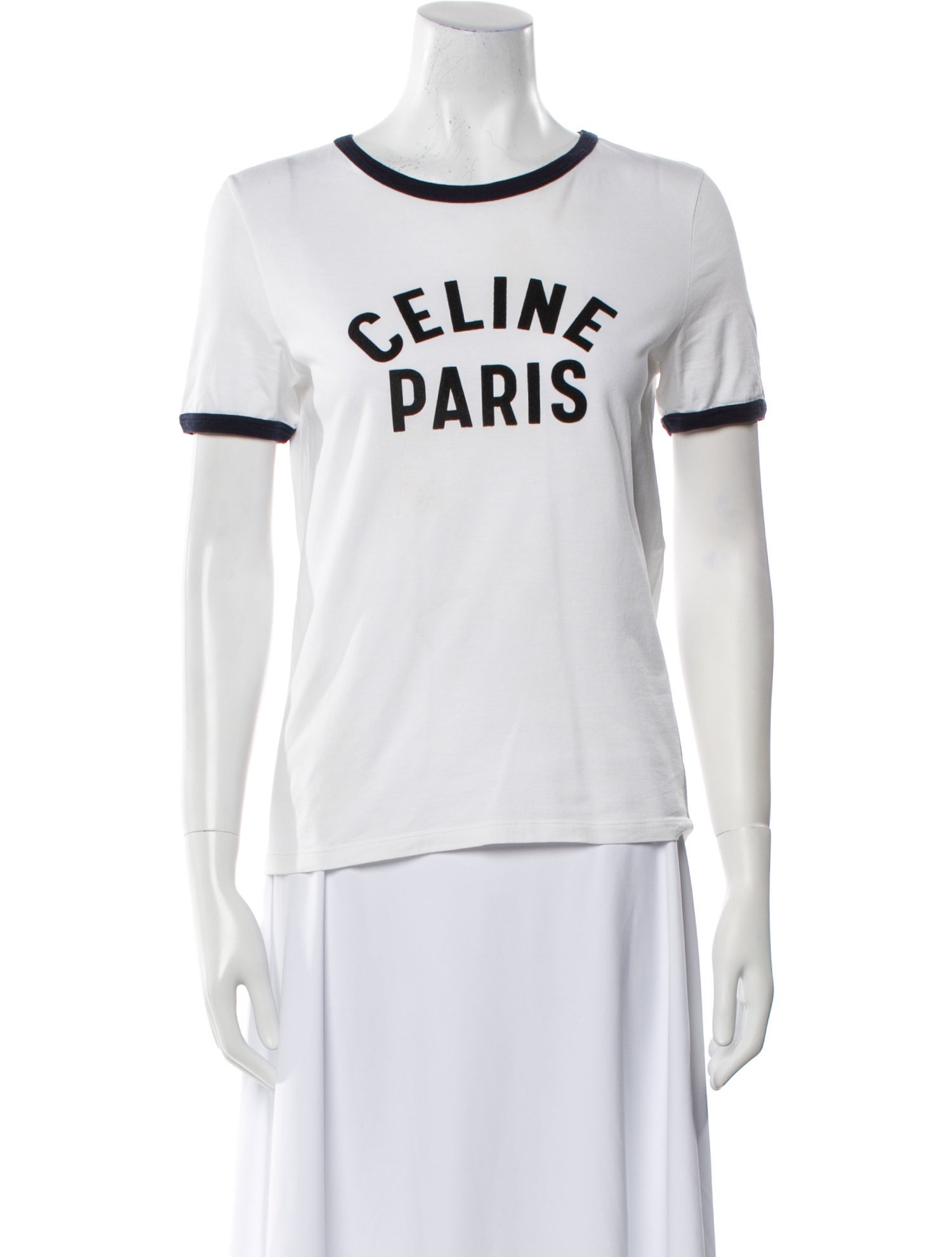 Celine Graphic Print Crew Neck T-Shirt