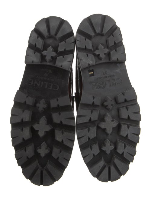 Celine Embossed Leather Loafers