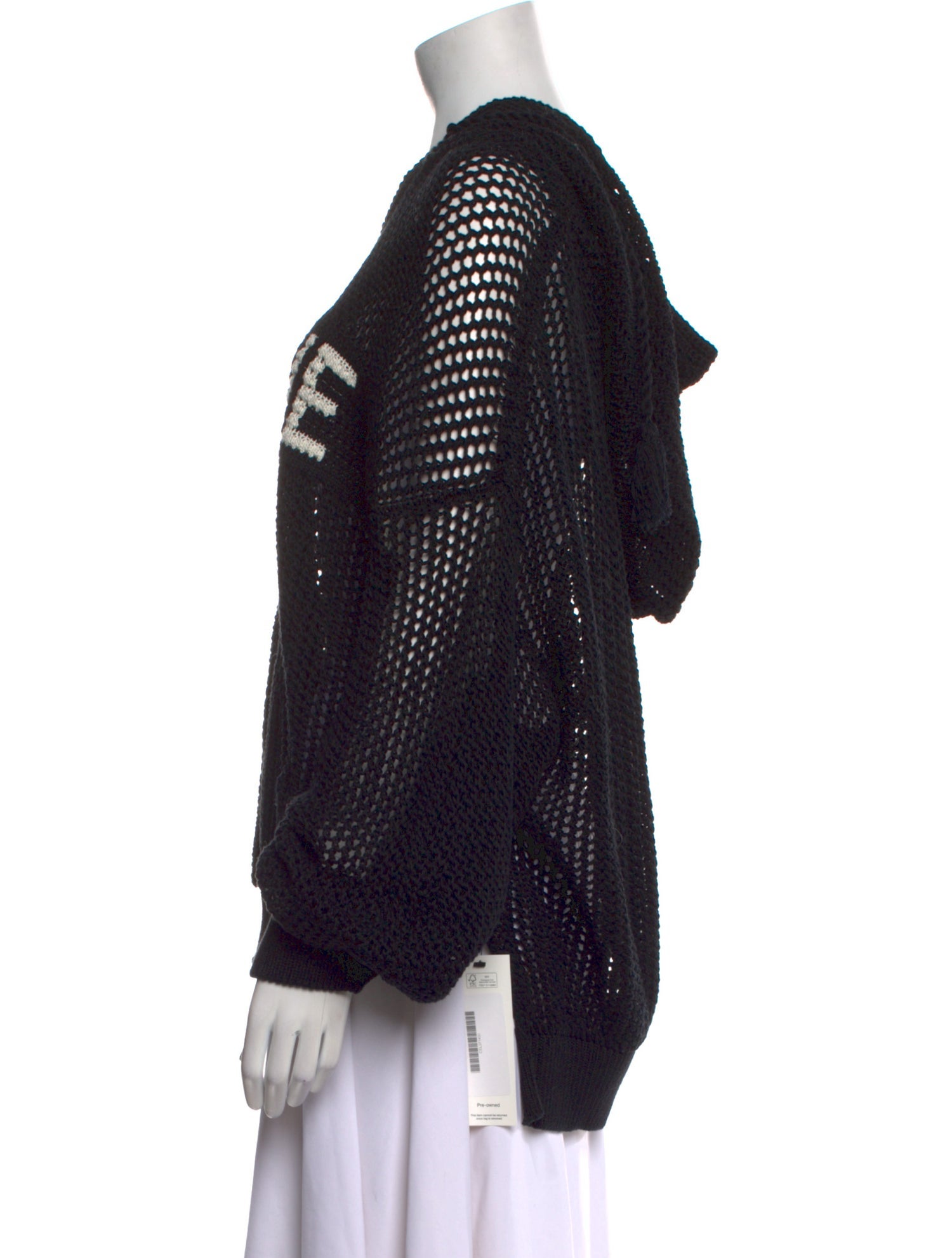 Celine Graphic Print V-Neck Sweater