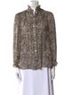 Celine Paisley Print Silk Blouse