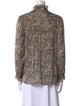 Celine Paisley Print Silk Blouse