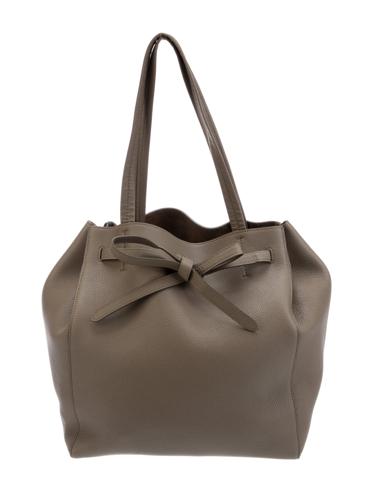 Celine Leather Cabas Phantom w/Belt Small