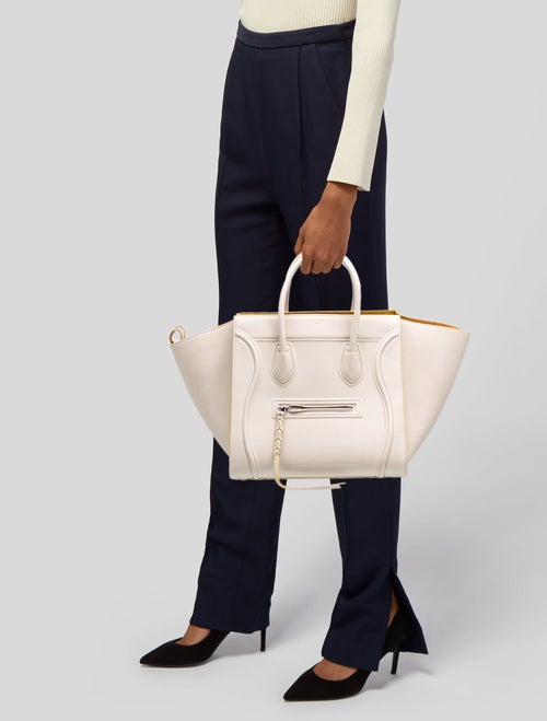 Celine Leather Luggage Phantom Medium