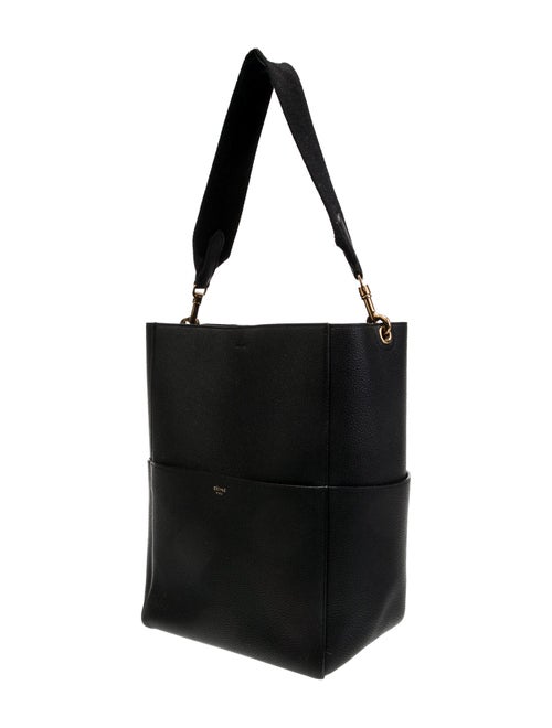 Celine Leather Seau Sangle