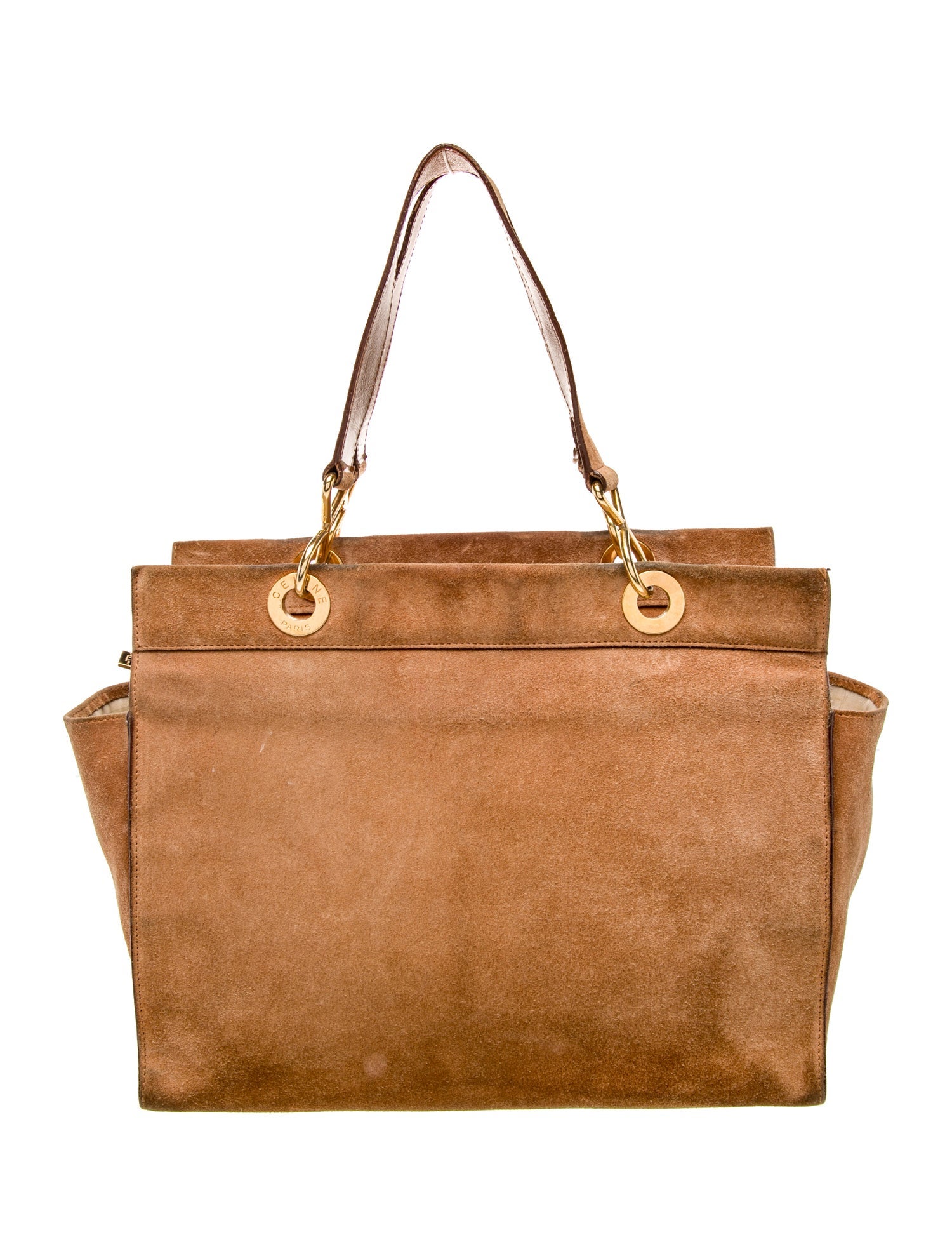 Celine Suede Shoulder Bag Vintage