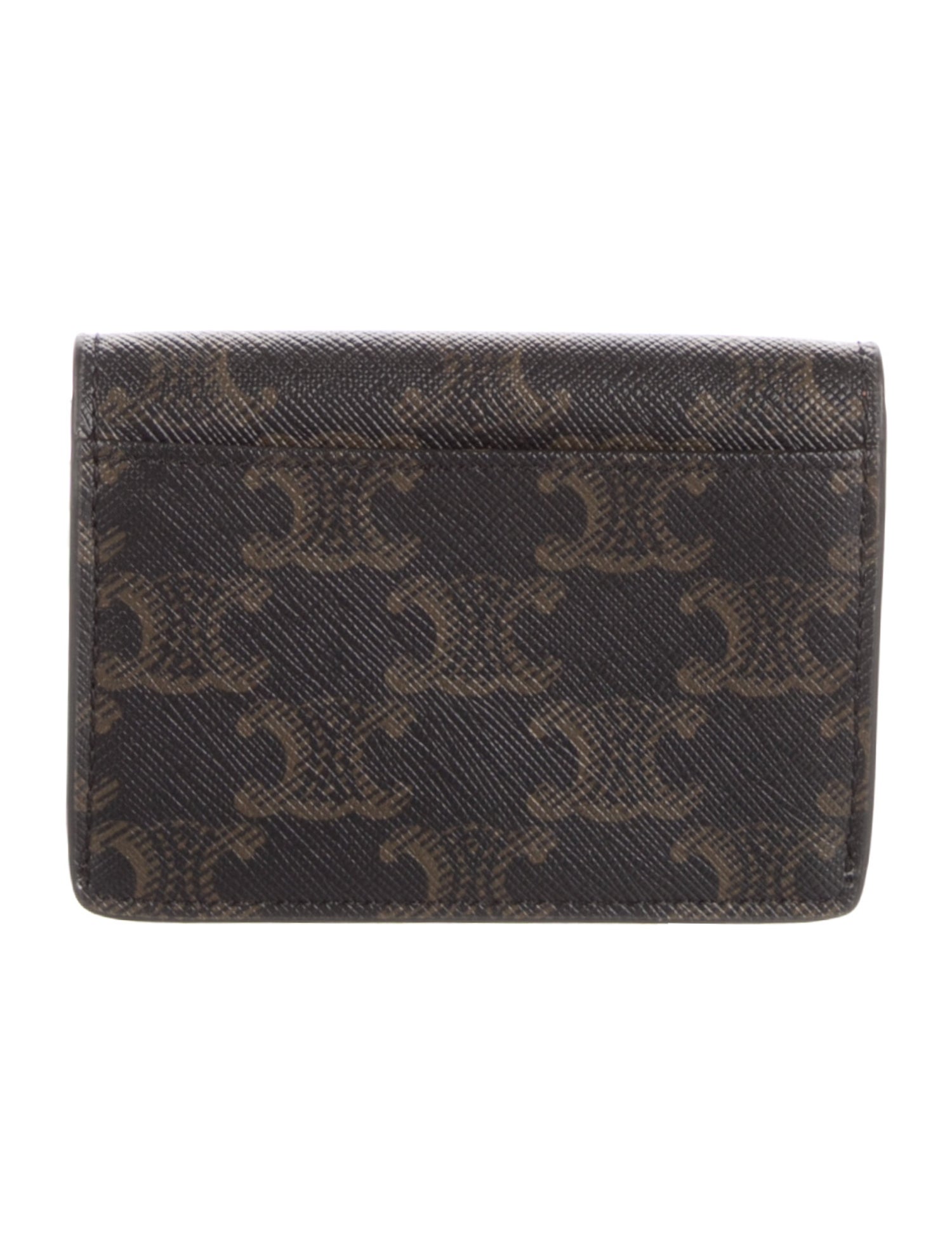 Celine Small Triomphe Printed Compact Wallet