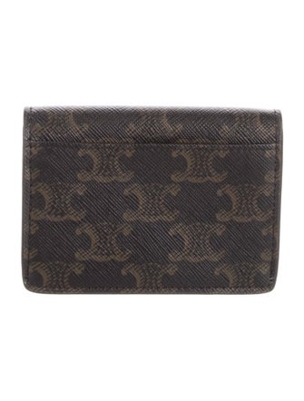 Celine Small Triomphe Printed Compact Wallet