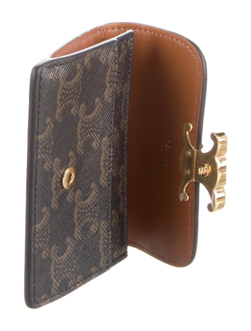 Celine Small Triomphe Printed Compact Wallet