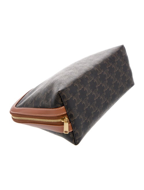 Celine Women's Triomphe Large Cosmetic Pouch