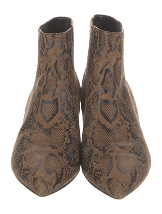 Celine Suede Animal Print Boots