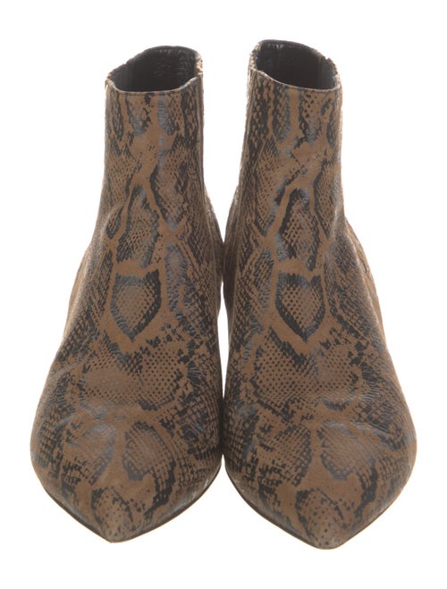 Celine Suede Animal Print Boots