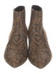 Celine Suede Animal Print Boots