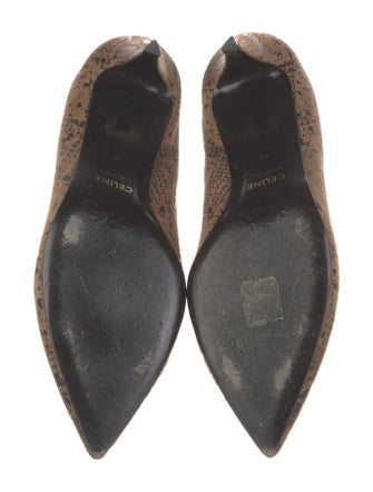 Celine Suede Animal Print Boots