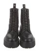 Celine Leather Studded Accents Combat Boots