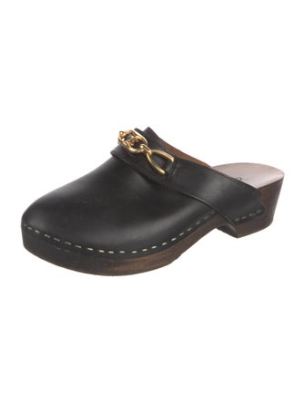 Celine Triomphe Leather Mules