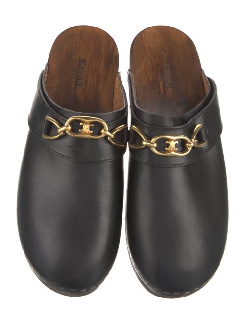 Celine Triomphe Leather Mules