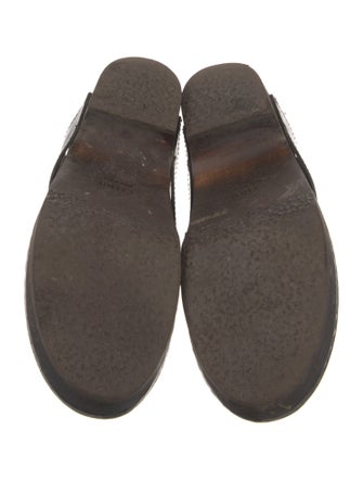 Celine Triomphe Leather Mules