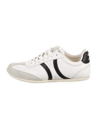 Celine Leather Colorblock Pattern Sneakers