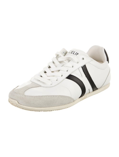 Celine Leather Colorblock Pattern Sneakers