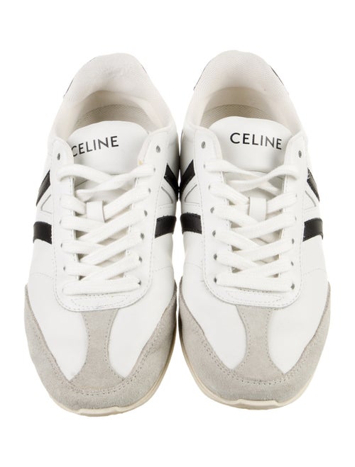 Celine Leather Colorblock Pattern Sneakers