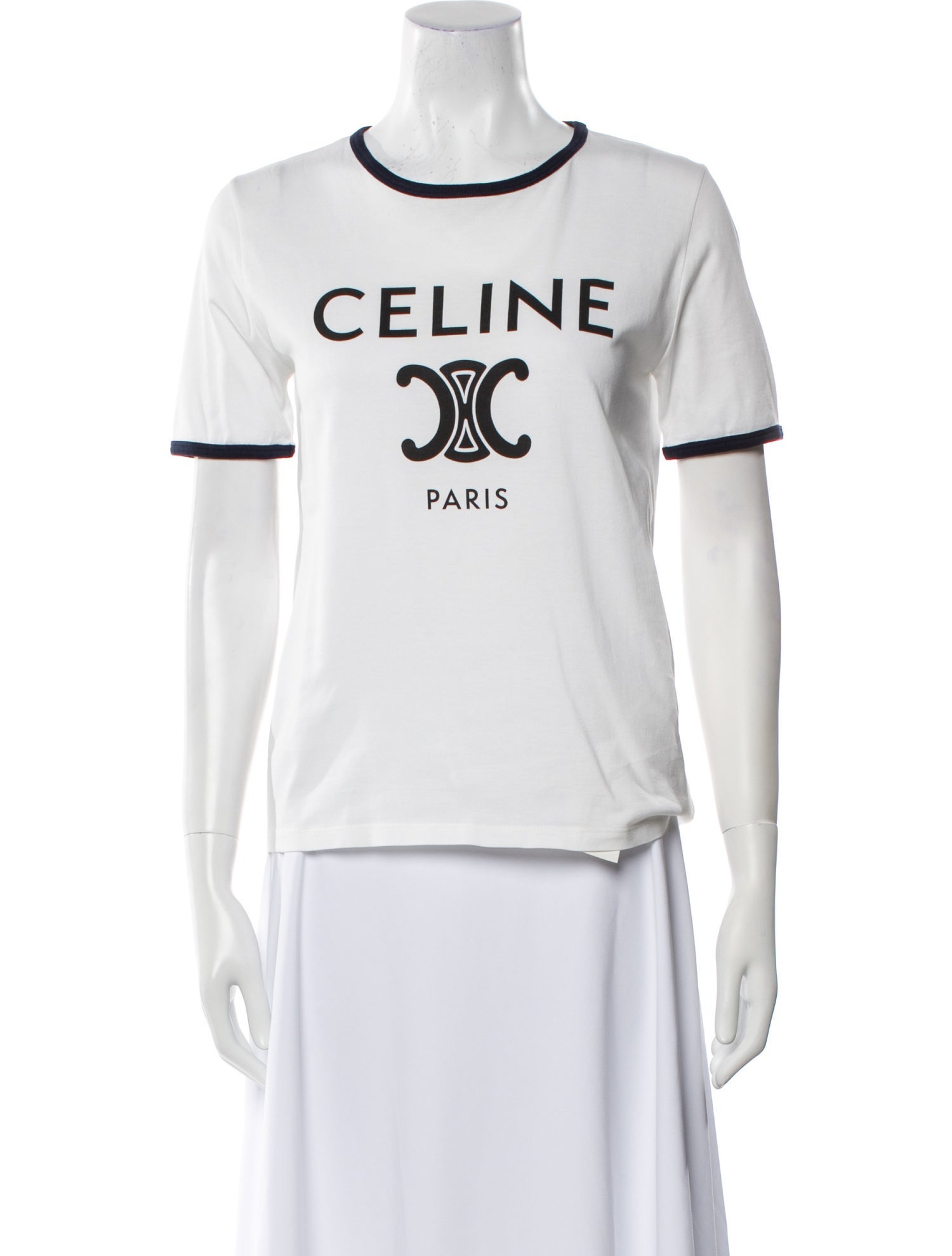Celine Graphic Print Crew Neck T-Shirt