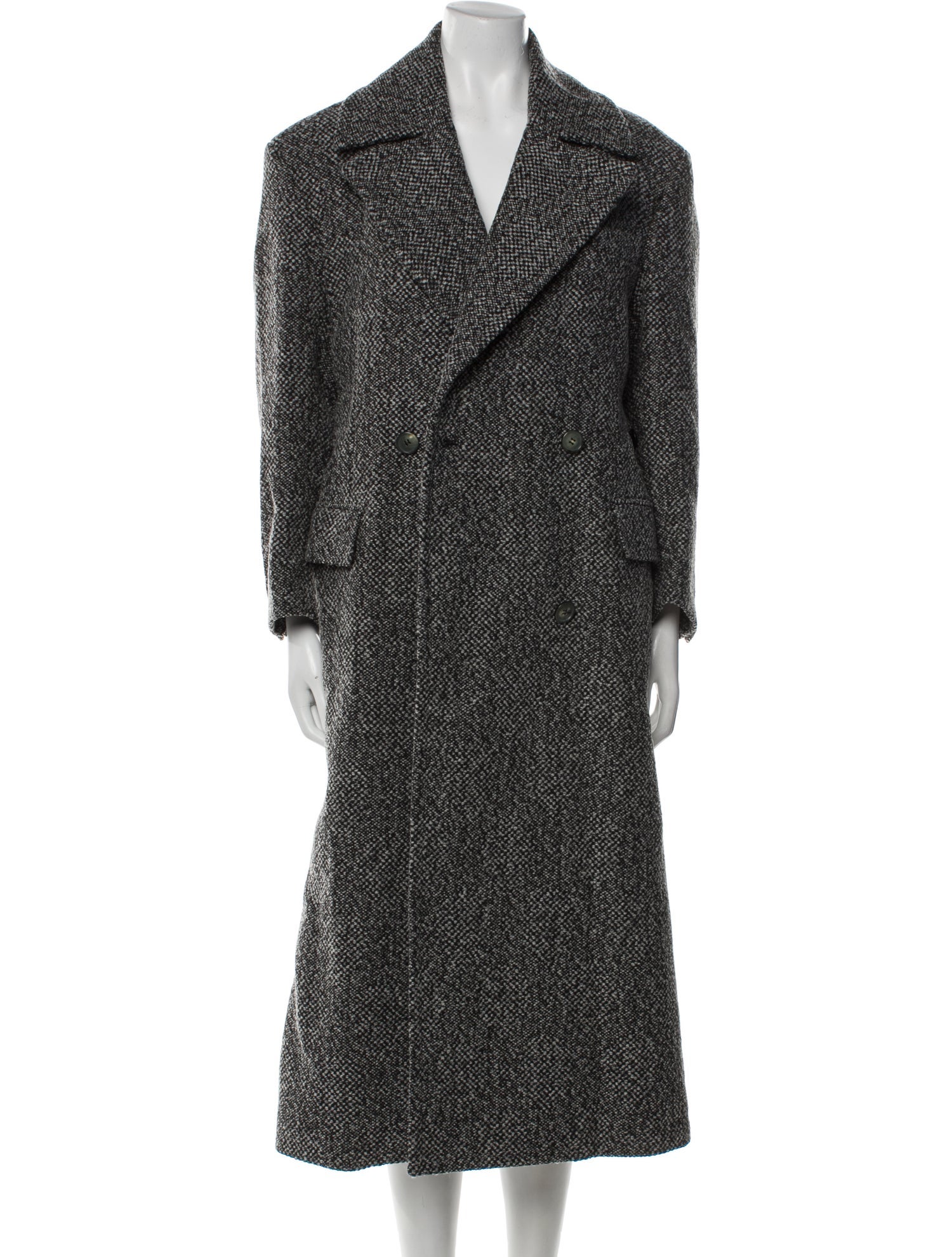 Celine Wool Tweed Pattern Coat w/ Tags