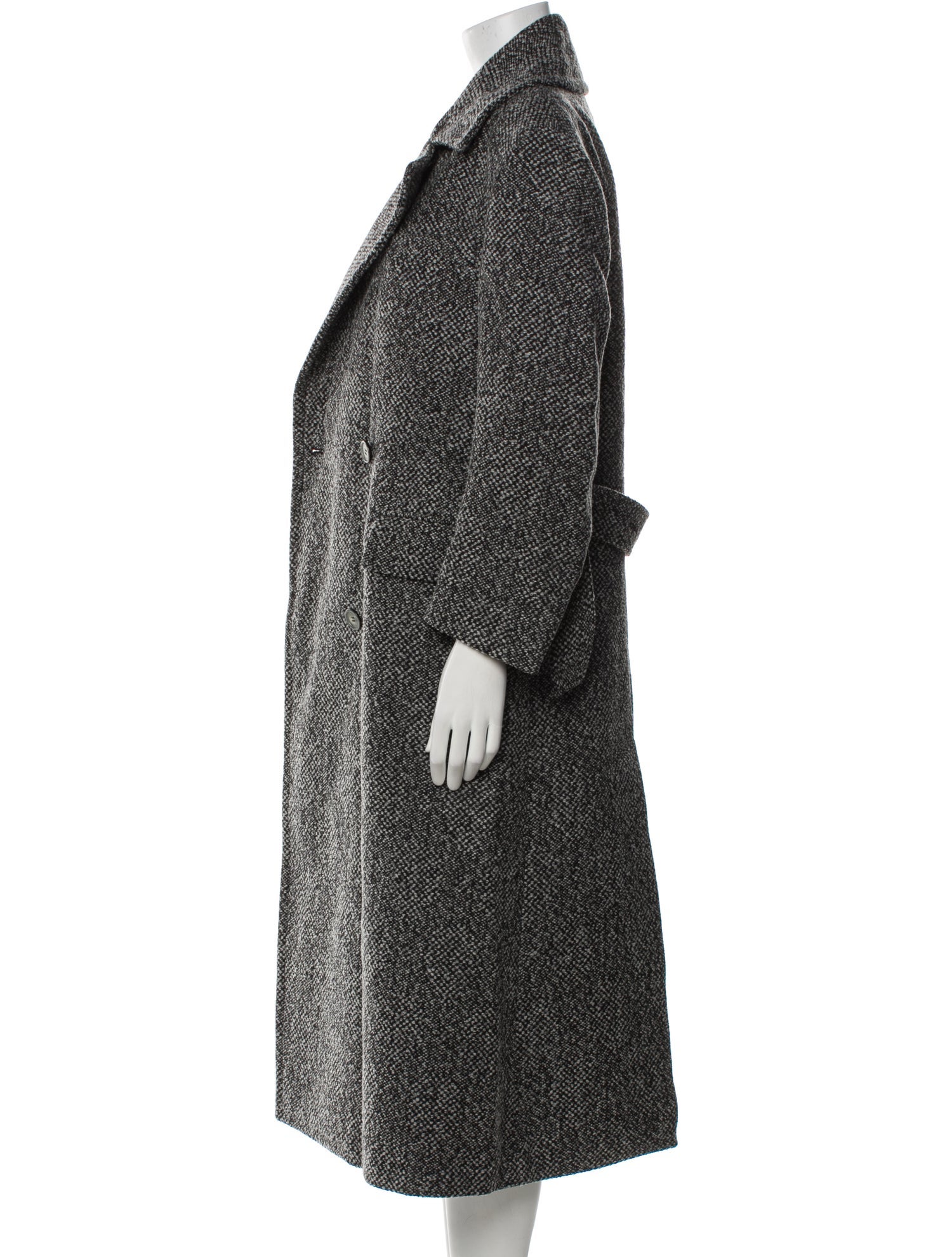 Celine Wool Tweed Pattern Coat w/ Tags