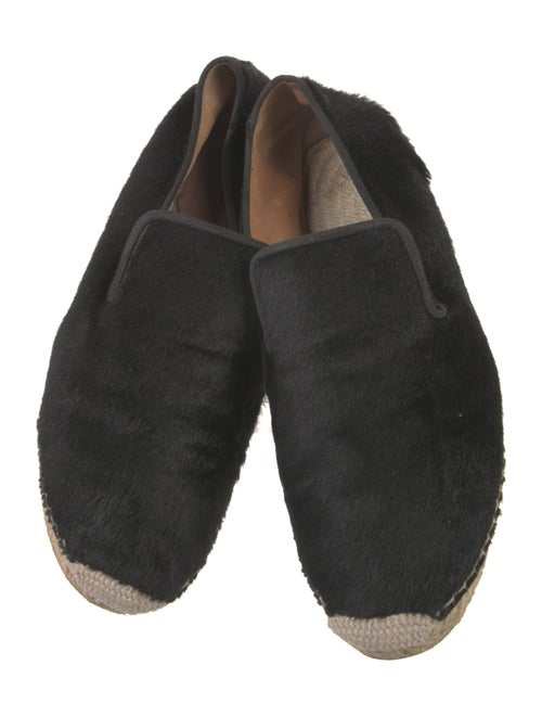 Celine Ponyhair Grosgrain Trim Espadrilles