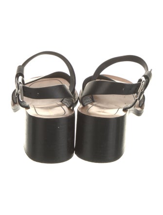 Celine Leather Slingback Sandals