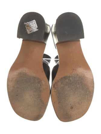 Celine Leather Slingback Sandals