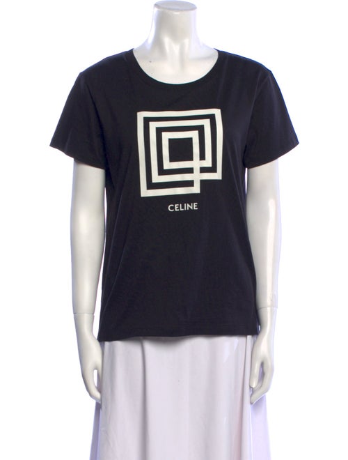 Celine Graphic Print Crew Neck T-Shirt