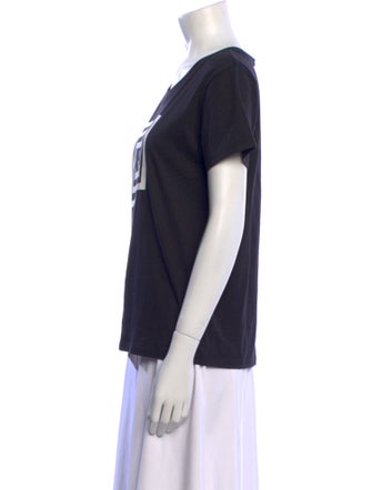 Celine Graphic Print Crew Neck T-Shirt