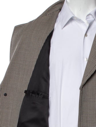 Celine 2019 Mac Houndstooth Print Overcoat