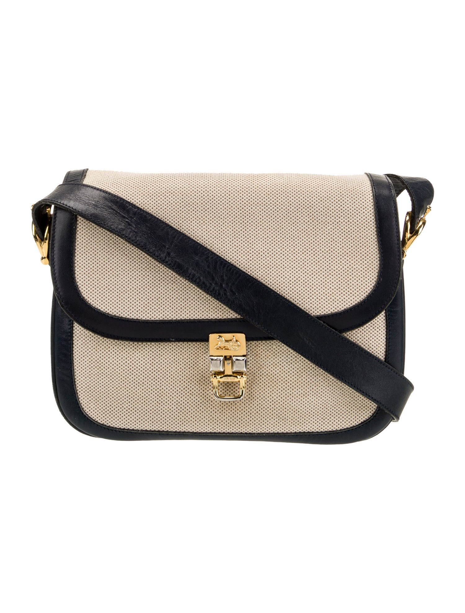 Celine Canvas Shoulder Bag Vintage